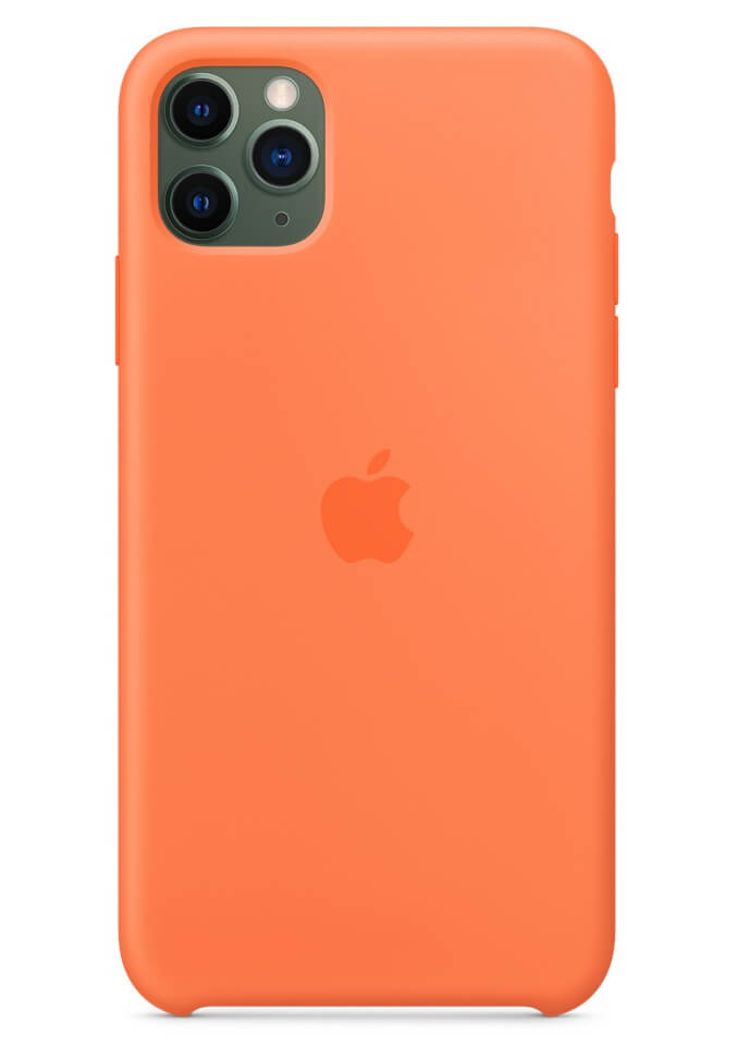 Оригинален Силиконов Калъф за iPhone 11 Pro Max, Silicone Case MY112ZM/A, Оранжев (4)