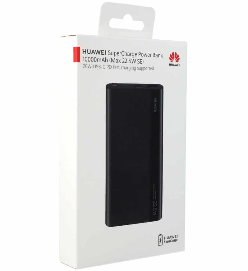 Външна Батерия Huawei Super Charge/ PD3.0/ QC3.0 22.5W 10000 mAh, Черен (6)