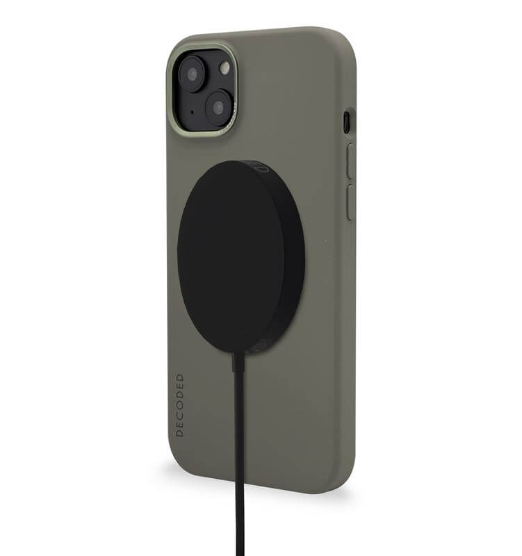 Magsafe Калъф за iPhone 14, Decoded Silicone Case, Зелен (6)