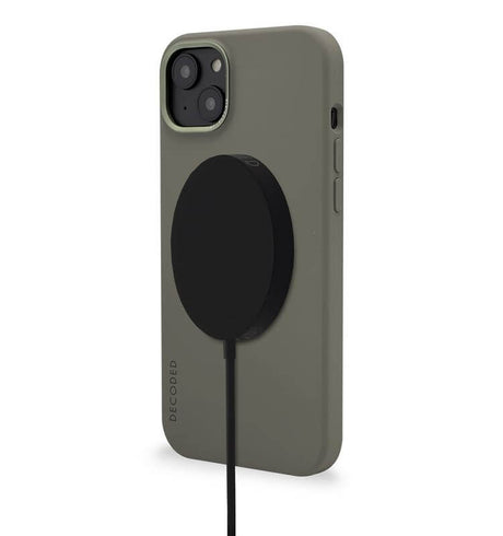 Magsafe Калъф за iPhone 14, Decoded Silicone Case, Зелен (6)