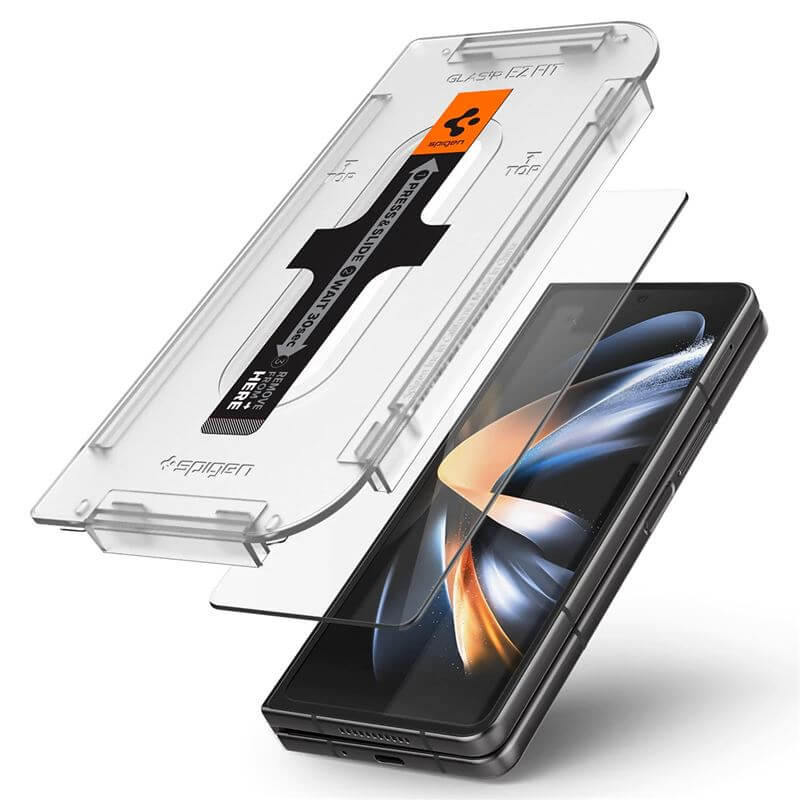 Протектор за Външния Дисплей на Samsung Z Fold 4, Spigen EZ Fit Glass, Прозрачен (2)