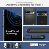 Противоударен Калъф за Google Pixel 7, Spigen Rugged Armor Case, Черен (8)
