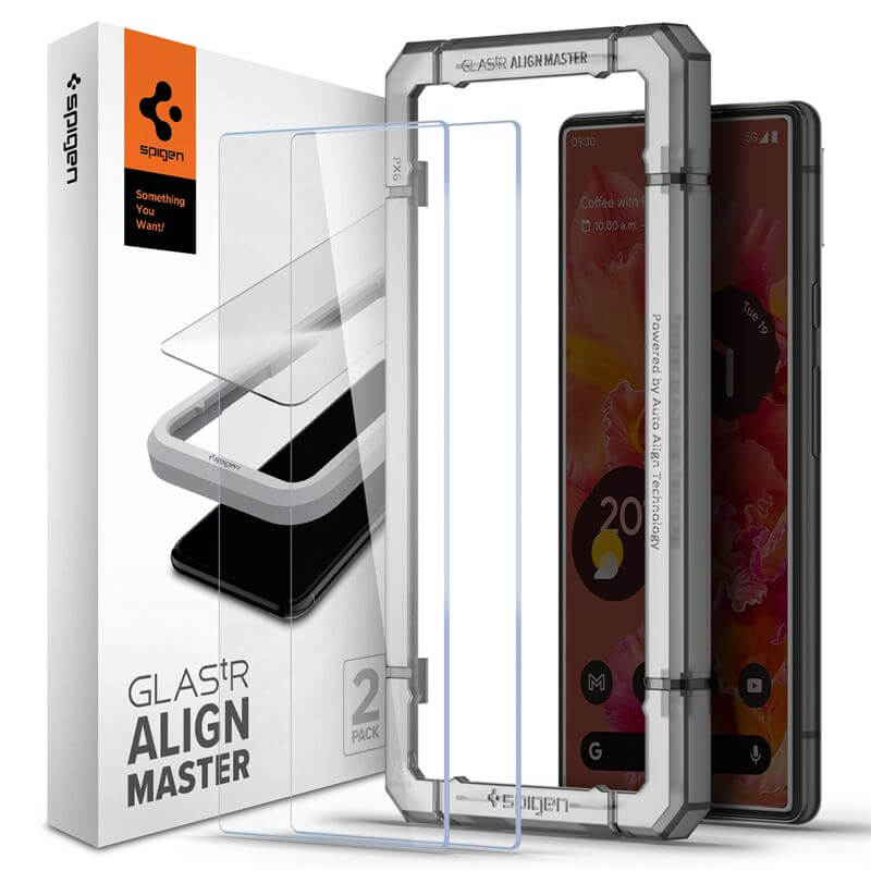 Стъклен Протектор за Google Pixel 6, Spigen AlignMaster Glas. TR, Прозрачен