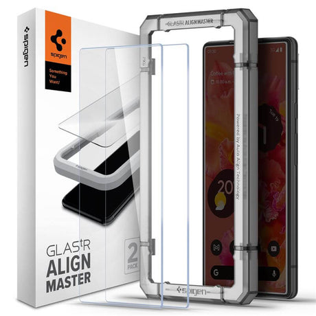Стъклен Протектор за Google Pixel 6, Spigen AlignMaster Glas. TR, Прозрачен