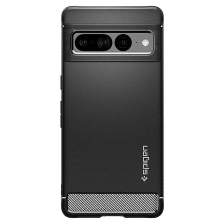 Противоударен Калъф за Google Pixel 7 Pro, Spigen Rugged Armor Case, Черен (2)