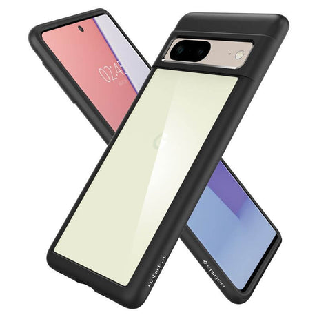 Противоударен Калъф за Google Pixel 7, Spigen Ultra Hybrid Case, Черен (3)