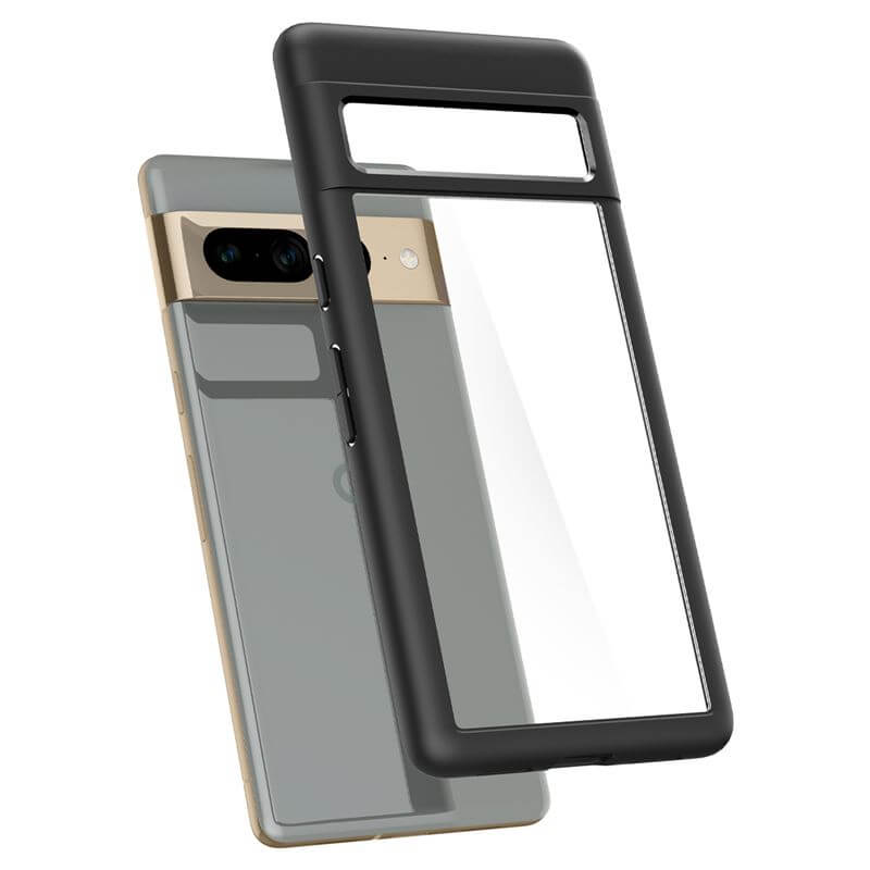 Противоударен Калъф за Google Pixel 7 Pro, Spigen Ultra Hybrid Case, Черен (5)