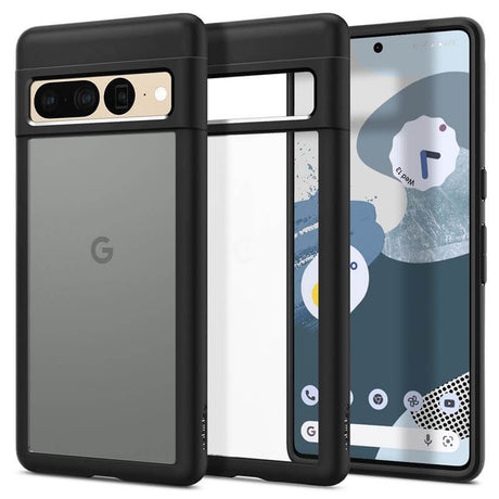 Противоударен Калъф за Google Pixel 7 Pro, Spigen Ultra Hybrid Case, Черен