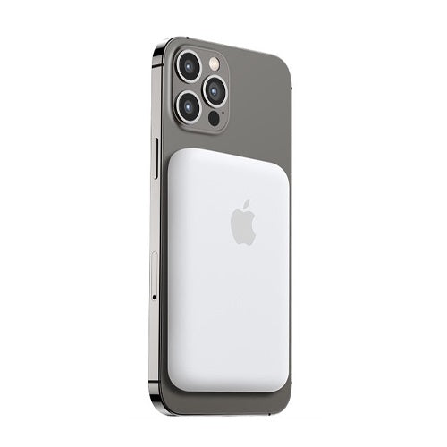Оригинална Magsafe Външна Батерия за iPhone 14/ 13/ 12, Apple Battery Pack, Бял (2)