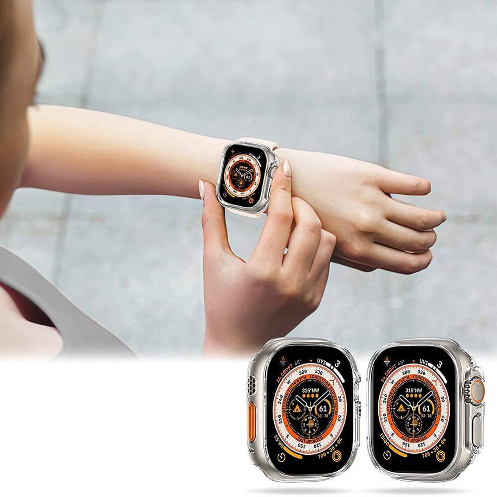 Цялостен Калъф за Apple Watch Ultra 49 mm, Tech-Protect Defence360 Case, Прозрачен (4)