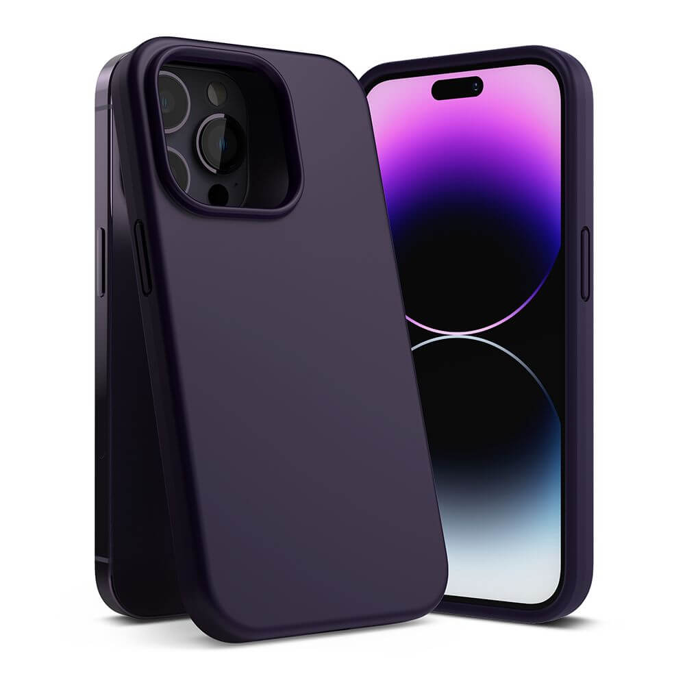 Силиконов Калъф за iPhone 14 Pro, Ringke Silicone Case, Тъмно Лилав (2)