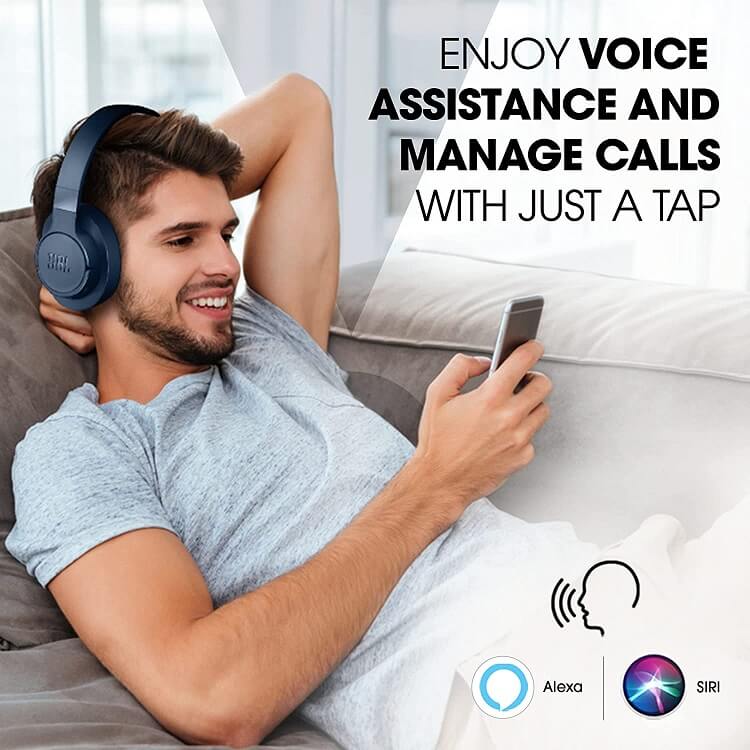 Безжични Слушалки, JBL Tune 760NC Headphones Bluetooth, Син (6)