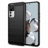 Защитен Калъф за Xiaomi 12T/ Pro, Tech-Protect Premium Carbon Case, Черен