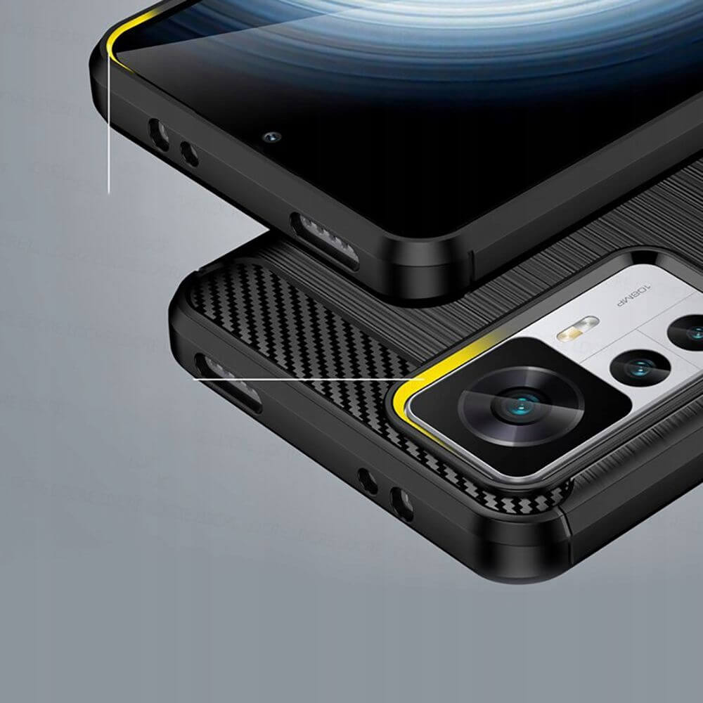 Защитен Калъф за Xiaomi 12T/ Pro, Tech-Protect Premium Carbon Case, Черен (3)