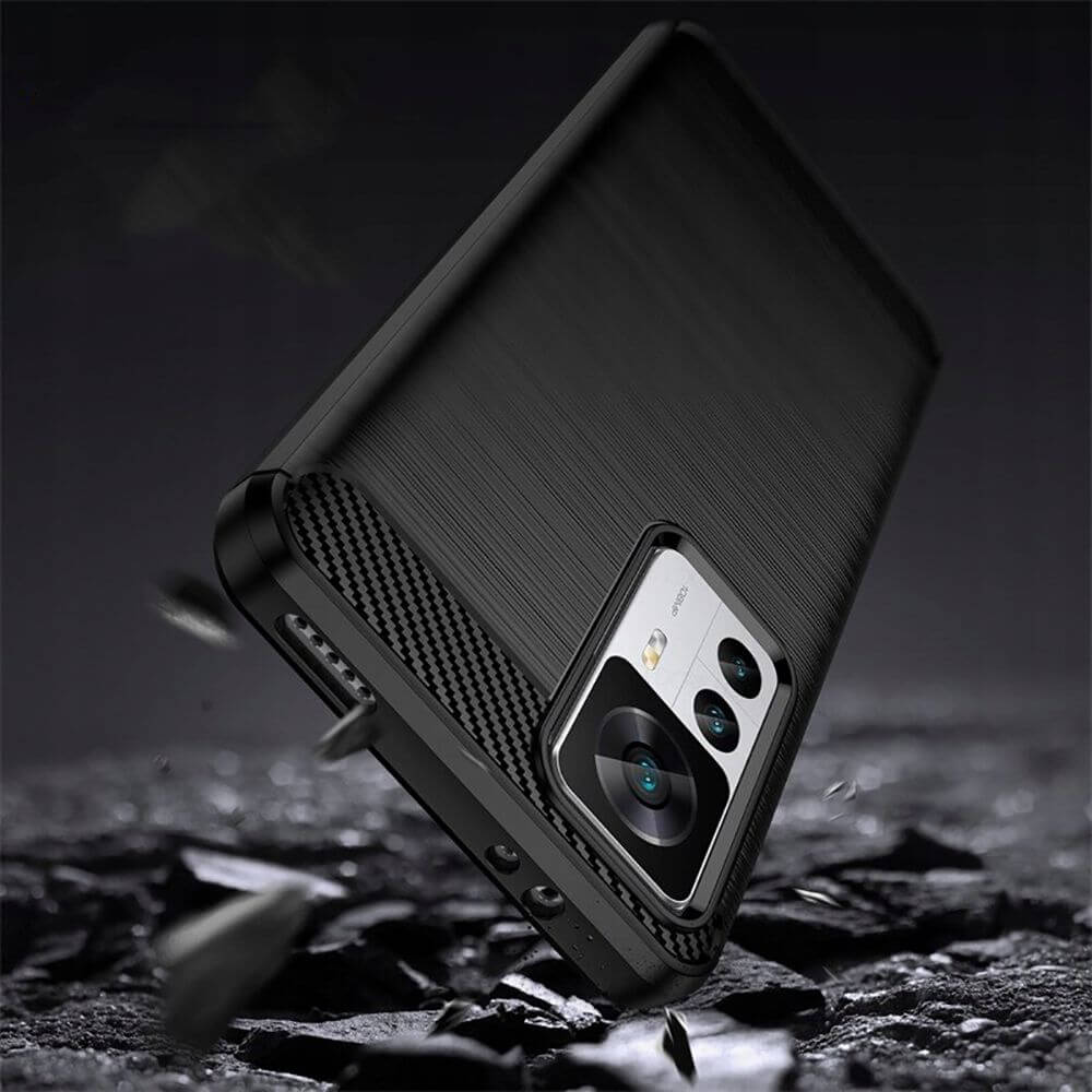 Защитен Калъф за Xiaomi 12T/ Pro, Tech-Protect Premium Carbon Case, Черен (4)