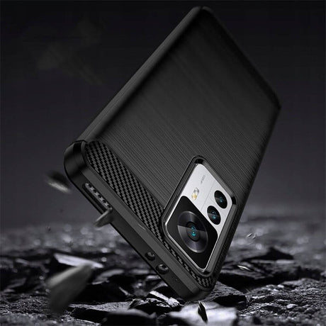 Защитен Калъф за Xiaomi 12T/ Pro, Tech-Protect Premium Carbon Case, Черен (4)