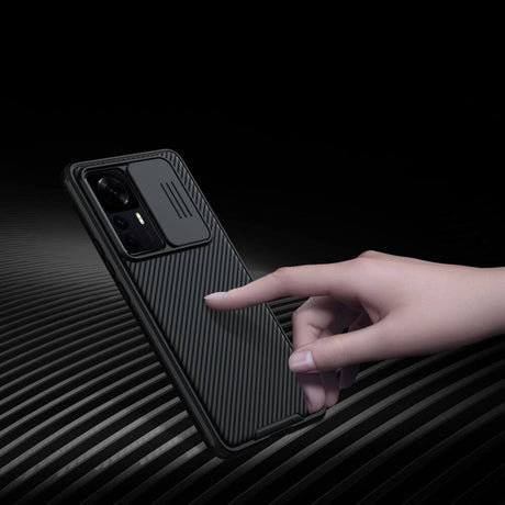 Калъф с Плъзгач за Камера за Xiaomi 12T/ Pro, Nillkin CamShield Case, Черен (3)
