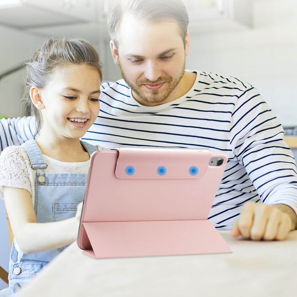 Магнитен Калъф за iPad 11th 2025/ 10th 2022, Tech-Protect MagFold Case, Розов (8)