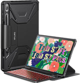 Калъф с Клавиатура за Samsung Tab S8 Plus/ S7 Plus/ S7 FE, Infiland Keyboard Case, Черен