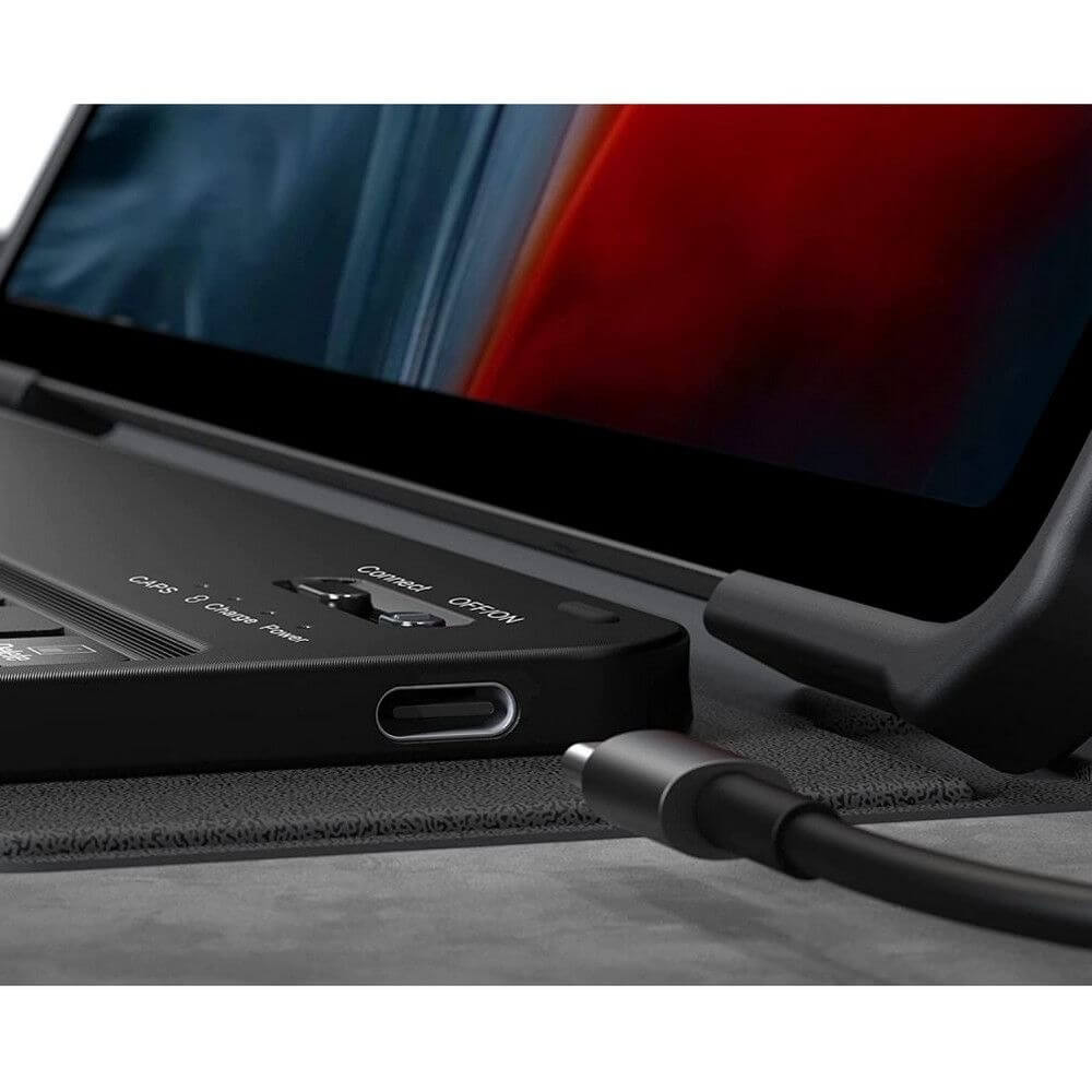 Калъф с Клавиатура за Samsung Tab S8 Plus/ S7 Plus/ S7 FE, Infiland Keyboard Case, Черен (3)