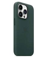 Оригинален Кожен Калъф за iPhone 14 Pro, Leather Magsafe Case MPPH3ZM/A, Зелен (3)