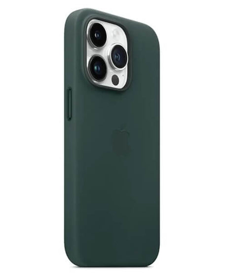 Оригинален Кожен Калъф за iPhone 14 Pro, Leather Magsafe Case MPPH3ZM/A, Зелен (3)