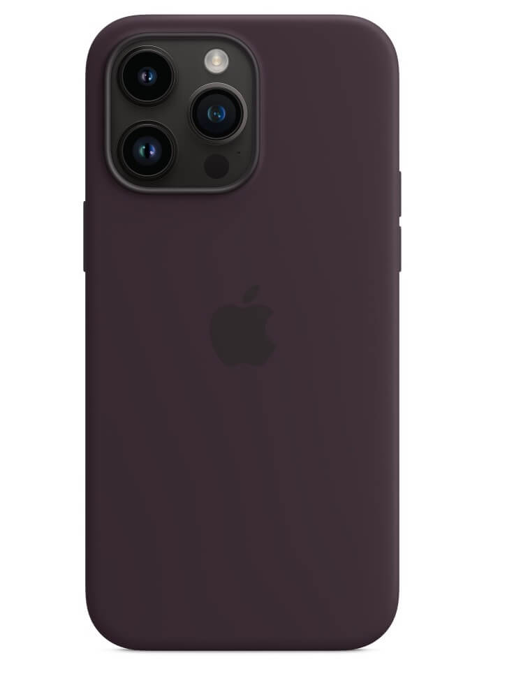 Оригинален Силиконов Калъф за iPhone 14 Pro Max, Silicone Magsafe Case MPTX3ZM/A, Тъмно Лилав (4)