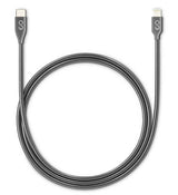 Метален USB-C към Lightning Кабел за iPhone, Epico PD Cable 1.2m, Сив (2)