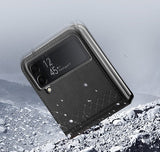 Кожен Калъф Samsung Z Flip 4, Dux Ducis Bril Case, Черен (4)