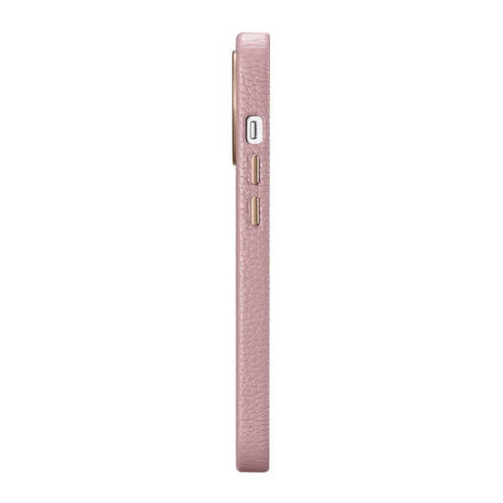 Magsafe Калъф от Естествена Кожа за iPhone 14 Pro, iCarer Leather Case, Розов (7)