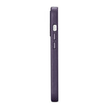 Magsafe Калъф от Естествена Кожа за iPhone 14 Pro, iCarer Leather Case, Тъмно Лилав (8)