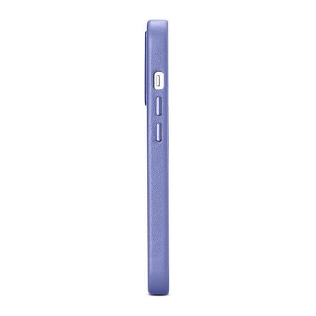 Magsafe Калъф от Естествена Кожа за iPhone 14 Pro Max, iCarer Leather Case, Лилав (7)