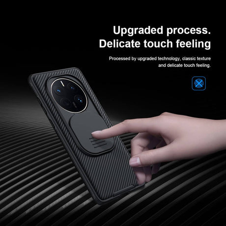 Калъф с Плъзгач за Камера за Huawei Mate 50 Pro, Nillkin CamShield Case, Черен (3)