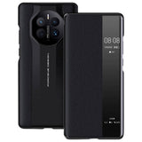 Активен Калъф за Huawei Mate 50 Pro, Smart Book Car Design Case, Черен