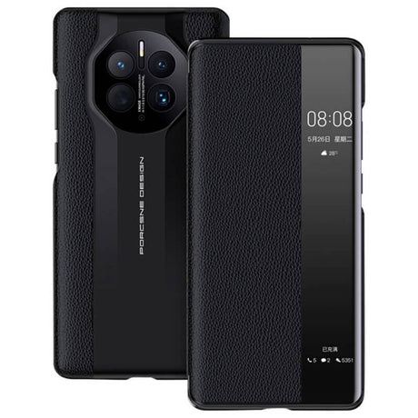 Активен Калъф за Huawei Mate 50 Pro, Smart Book Car Design Case, Черен