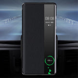 Активен Калъф за Huawei Mate 50 Pro, Smart Book Car Design Case, Черен (2)