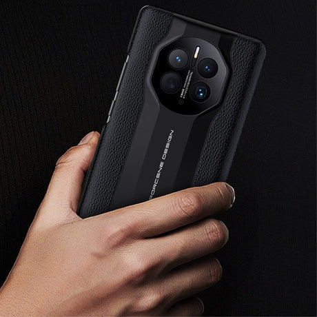 Активен Калъф за Huawei Mate 50 Pro, Smart Book Car Design Case, Черен (4)