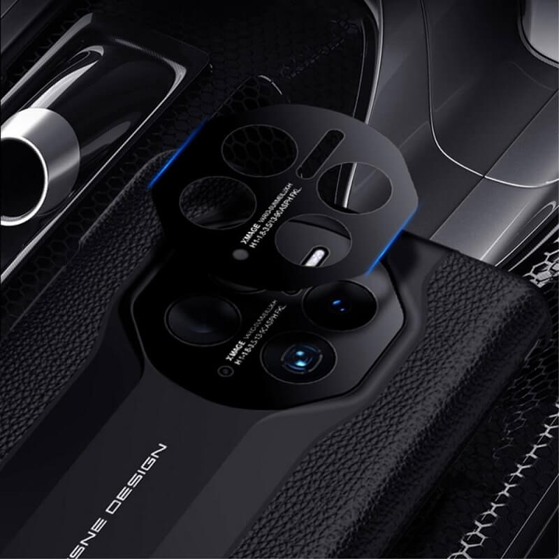 Активен Калъф за Huawei Mate 50 Pro, Smart Book Car Design Case, Черен (7)