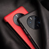Активен Кожен Калъф за Huawei Mate 50 Pro, Qialino Smart Book Case, Черен (3)
