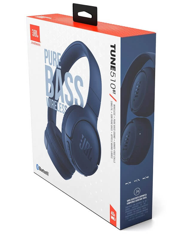 Безжични Слушалки, JBL Tune 510BT Headphones Bluetooth, Син (5)