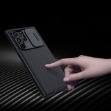 Калъф с Плъзгач за Камера за Samsung S21 Ultra, Nillkin CamShield Case, Черен (2)