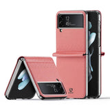 Кожен Калъф Samsung Z Flip 4, Dux Ducis Bril Case, Розов