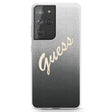 Калъф за Samsung S21 Ultra, Guess Gradient Glitter Case, Черен