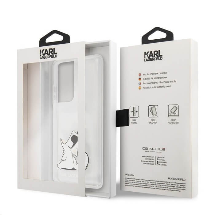 Калъф за Samsung S21 Ultra, Karl Lagerfeld Choupette Fun HardCase, Прозрачен (4)