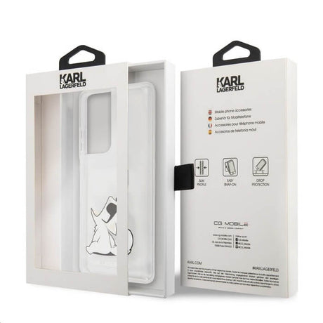 Калъф за Samsung S21 Ultra, Karl Lagerfeld Choupette Fun HardCase, Прозрачен (4)