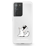 Калъф за Samsung S21 Ultra, Karl Lagerfeld Choupette Fun HardCase, Прозрачен
