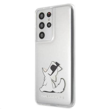 Калъф за Samsung S21 Ultra, Karl Lagerfeld Choupette Fun HardCase, Прозрачен (2)
