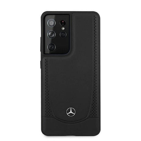 Кожен Калъф за Samsung S21 Ultra, Mercedes Urban Case, Черен (3)