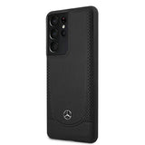 Кожен Калъф за Samsung S21 Ultra, Mercedes Urban Case, Черен (2)