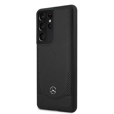 Кожен Калъф за Samsung S21 Ultra, Mercedes Urban Case, Черен (2)
